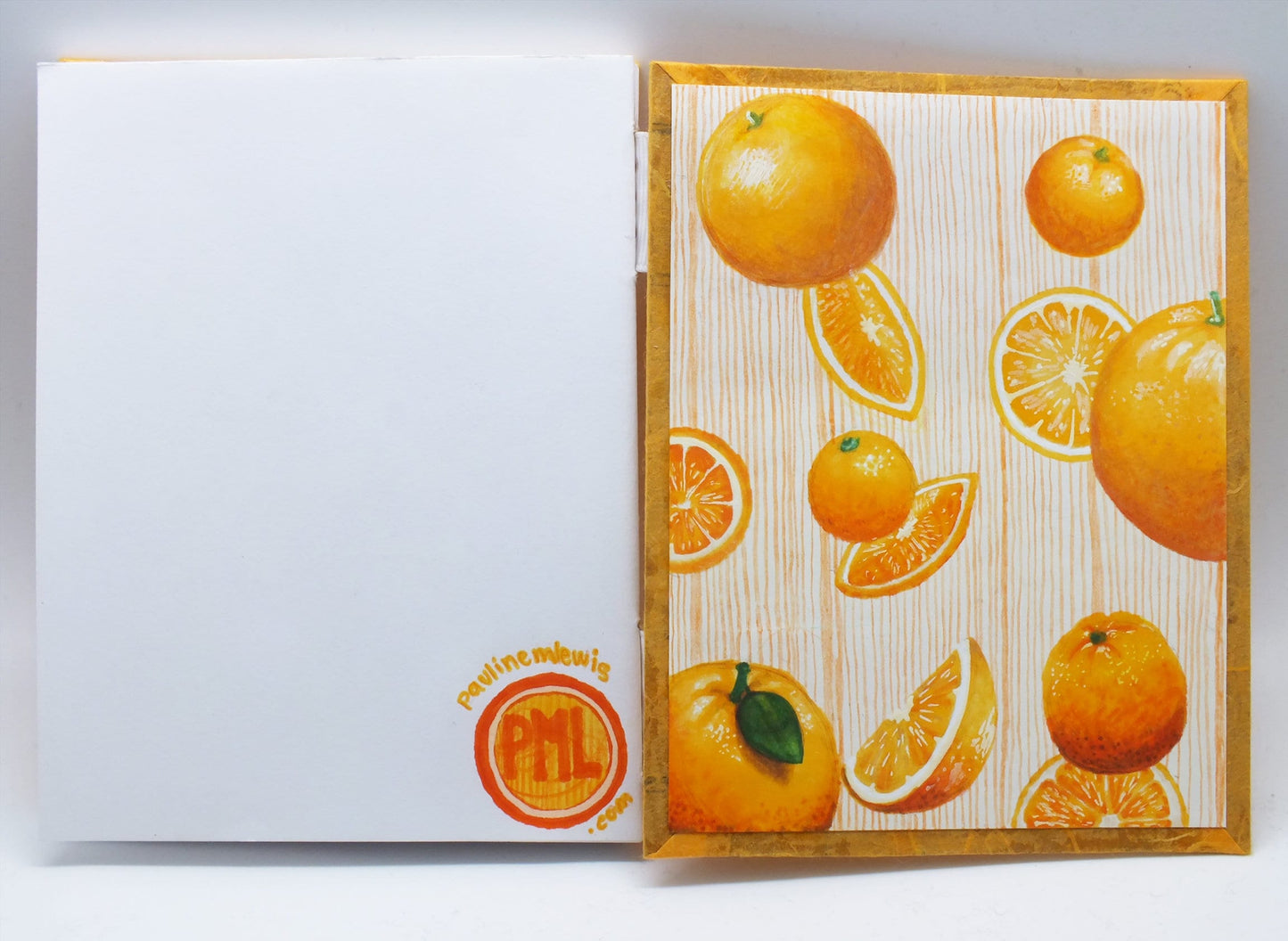 Fruit Travel Journal: Peaches A6 Blank Notebook