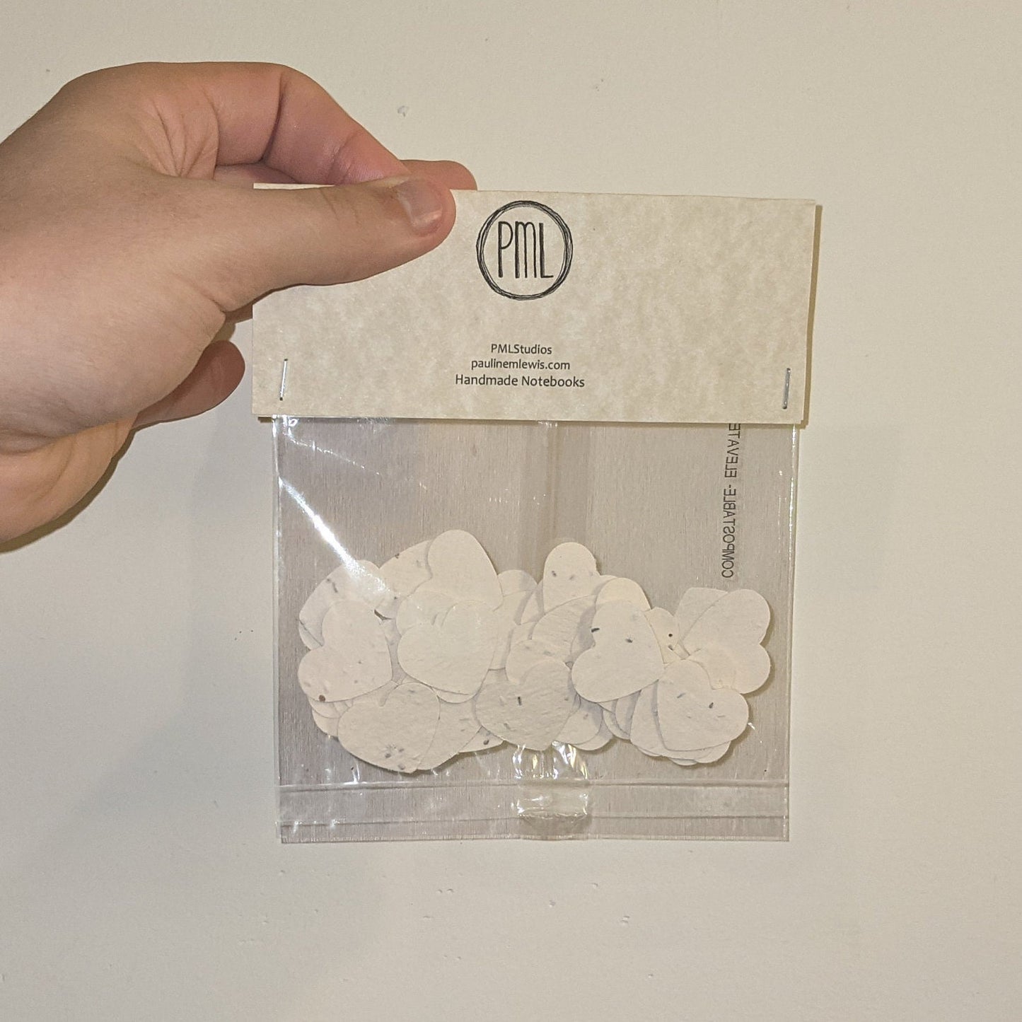 Biodegradable Seed Paper Confetti : Hearts